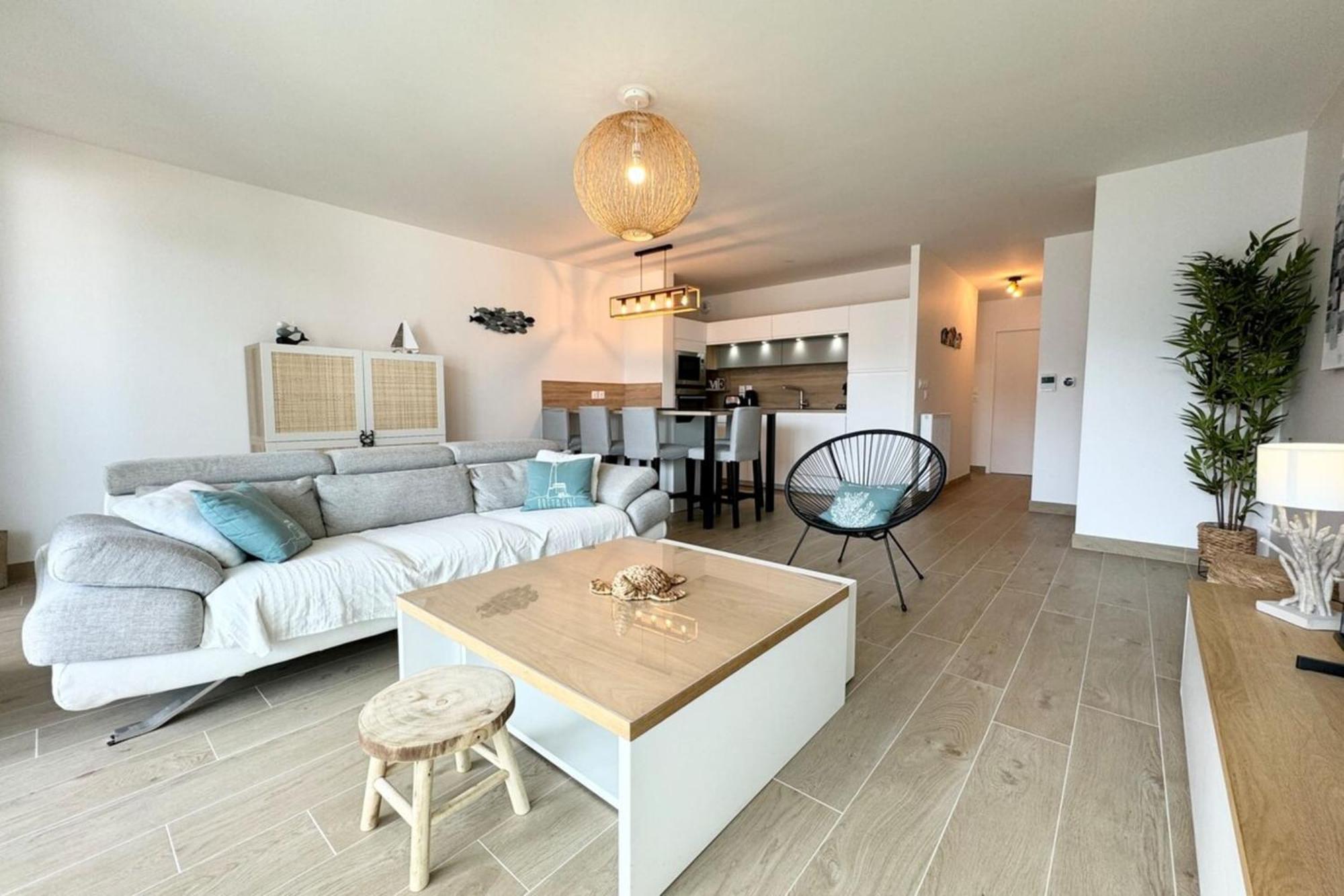 T3 De Standing Plein Bourg - 100M Des Plages Saint-Pierre-Quiberon Exterior foto